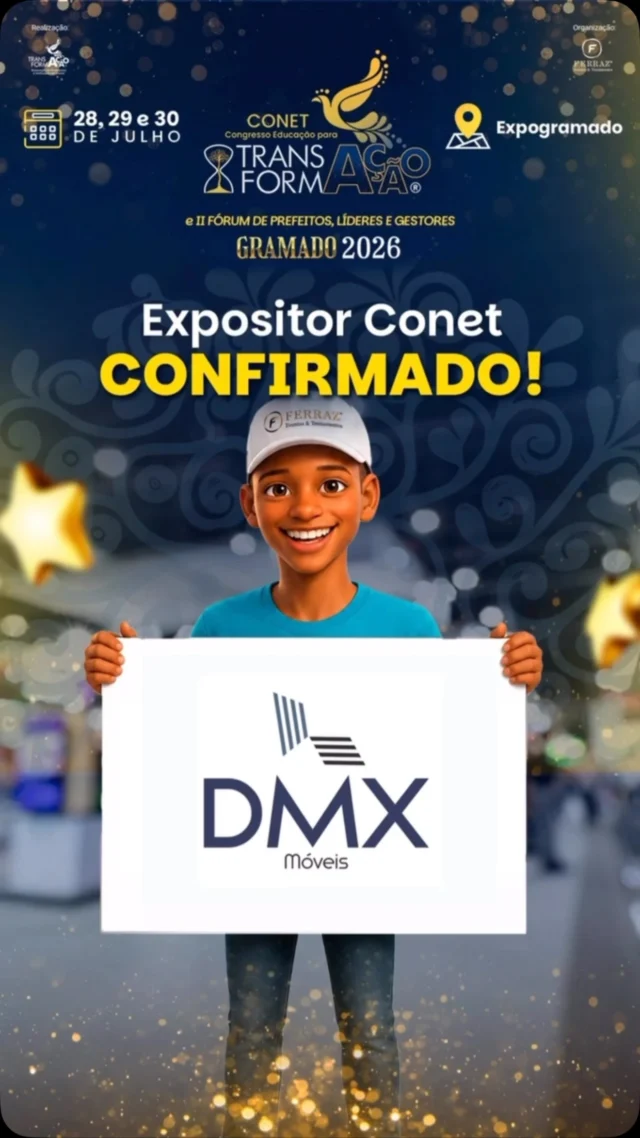 Estaremos presentes no Conet 2026, venham nos visitar e conhecer os nossos lançamentos